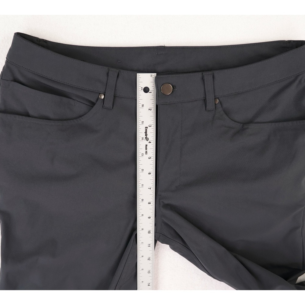 Lululemon ABC Pant Classic Mens 33x31 Obsidian Grey Warpstreme Chino M5ADES - Picture 11 of 12